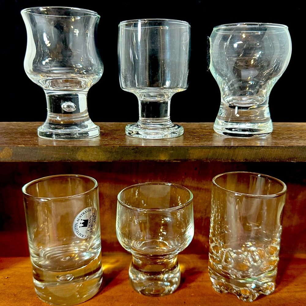 Vintage Crown Corning Cordial or Shot Glasses NWT